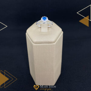 Anillo Formatura Azul en Plata Pura