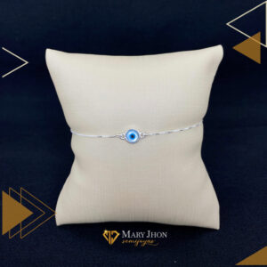 Pulsera Ojo Griego en Plata Pura