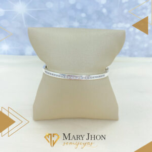 Bracelete Zirconias Plata
