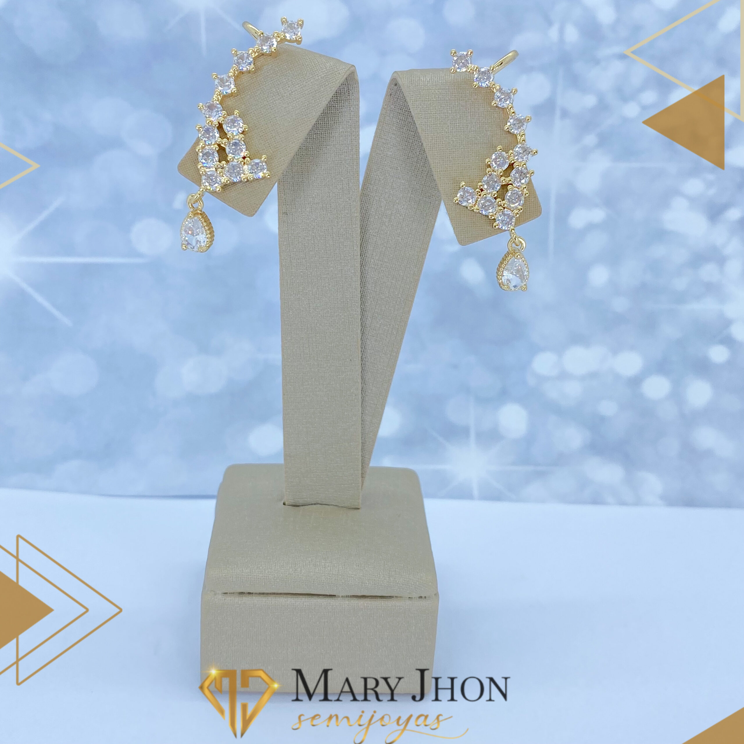 Aro Exclusivo Cristal Dorado
