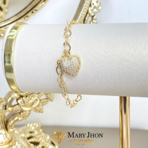 Pulsera Corazón Microzirconias