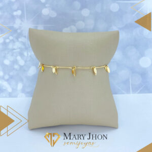 PULSERA DORADA HOJAS