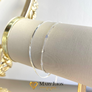 Pulsera Fita Doble Plata