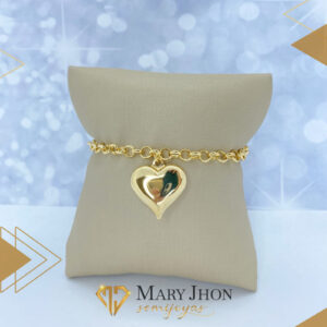 PULSERA PORTUGUESA CORAZON LISO