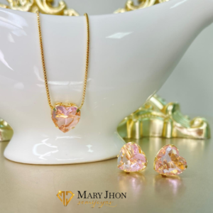 Conjunto Corazón Rosa