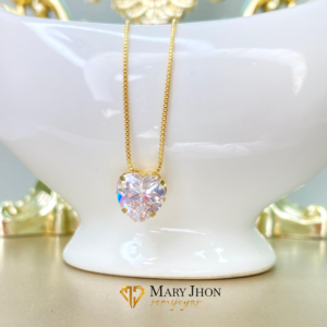 Cadena Corazón Cristal