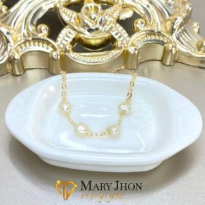 Pulsera Perla Corazones
