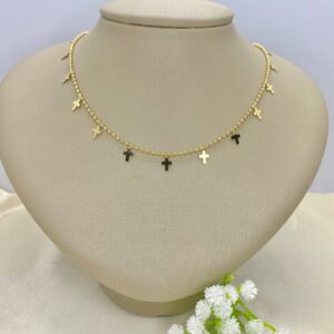 CHOKER CRUZ DORADO