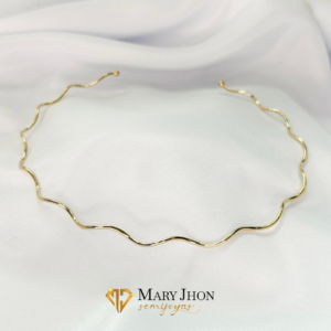 Choker Ondulado Dorado