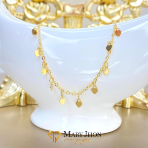 Pulsera Corazón Dorado