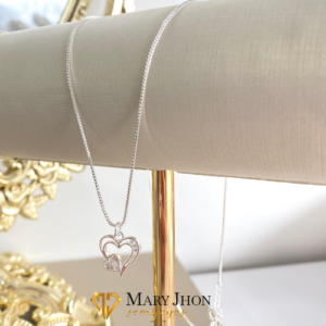 Cadena Corazón Plata
