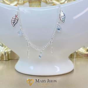 Pulsera Plata Hojas