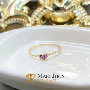 Anillo Infantil Corazón en Ródio