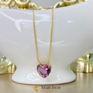 Cadena Corazón Morado