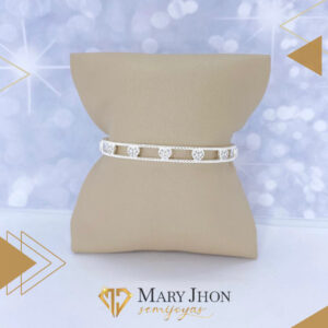 BRACELETE CORAZONES PLATA