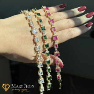 Bracelete Zirconias En Colores
