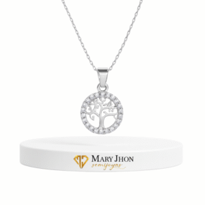 Cadena Arbol De La Vida Zirconias Plata