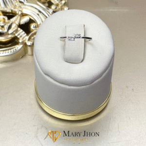 Anillo Cristales Plata