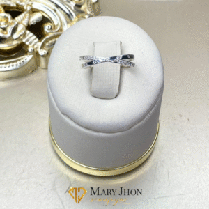 Anillo Plata Cristales