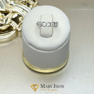 Anillo Elos Zirconias Plata