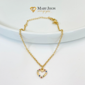 Pulsera Corazon En Colores