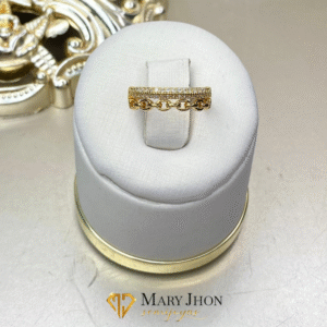 Anillo Doble Zirconias
