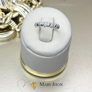 Anillo Cristales Plata