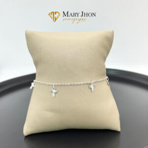 Tobillera Cruz Plata