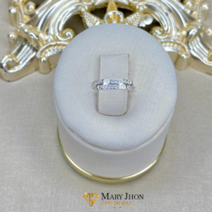 Anillo Infantil Cristales OroBlanco