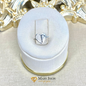 Anillo Infantil Corazon OroBlanco