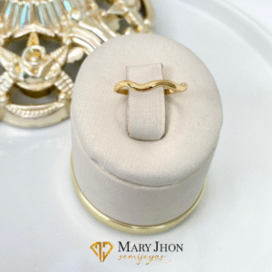 Anillo Ondulado Dorado