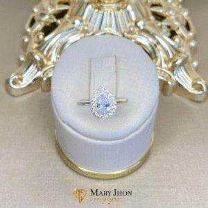 Anillo Gota Tachonado Plata