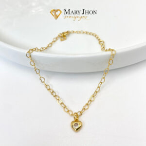 Pulsera Corazones Dorado