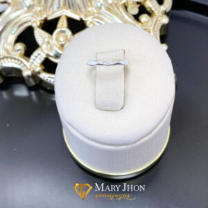 Anillo Infantil 3 Cristales Plata