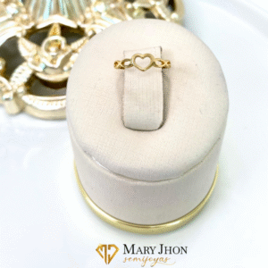 Anillo Infantil Corazon Dorado