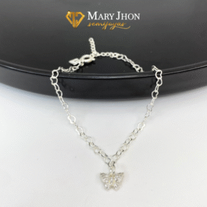 Pulsera Mariposa Brillante Plata