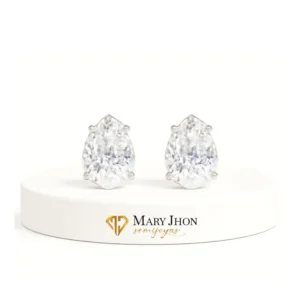 Aro Gota Cristal Plata