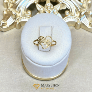 Anillo Corazón Floreado