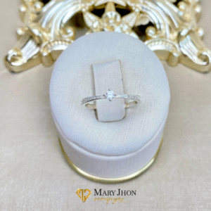 Anillo Solitario OroBlanco