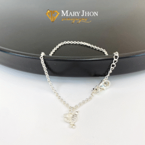 Pulsera Infantil Pájaro Plata