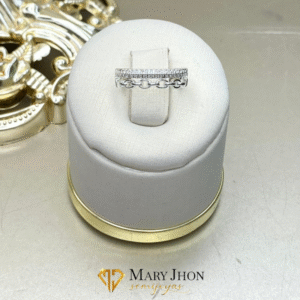 Anillo Doble Zirconias Plata