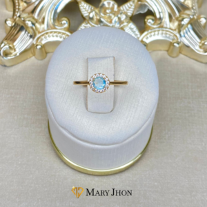 Anillo Celeste Brillante
