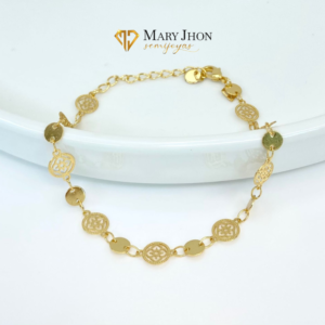 Pulsera Flores Dorada