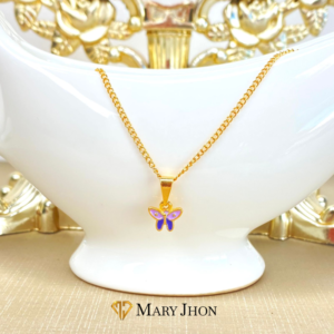 Cadena Infantil Mariposa Lilas