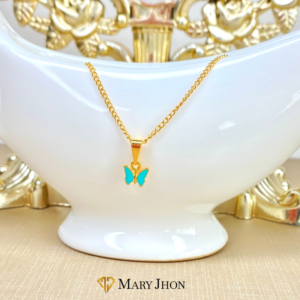 Cadena Infantil Mariposa Aqua