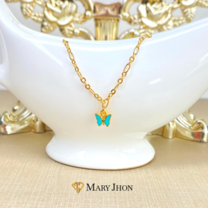 Pulsera Infantil Mariposa Aqua