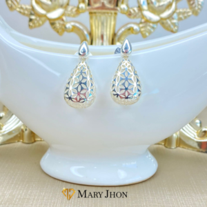 Aro Gota Elegante OroBlanco