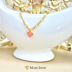 Pulsera Infantil Corazón Rosa