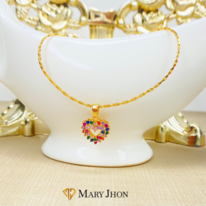 Cadena Corazon En Colores