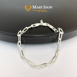 Pulsera Elos Cuadrados Plata